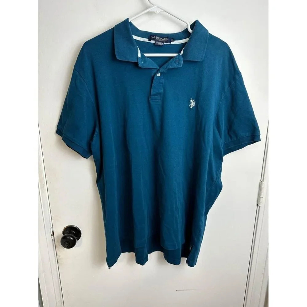 U.S Polo Assn. T-shirt Luxury Blue 100% cotton Size XXL #0717